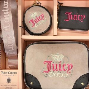 Juicy Couture Pink and Brown Bag Trio
